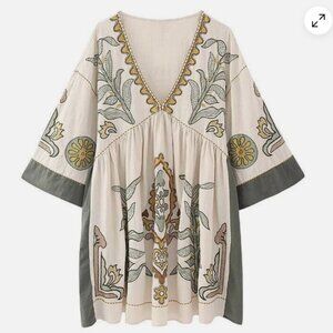 Zara Embroidered Boho Dress